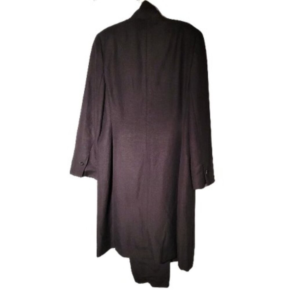 Harve' Bernard 2-Piece Lined Black Linen Pant Suit Size 10 - Picture 2 of 12